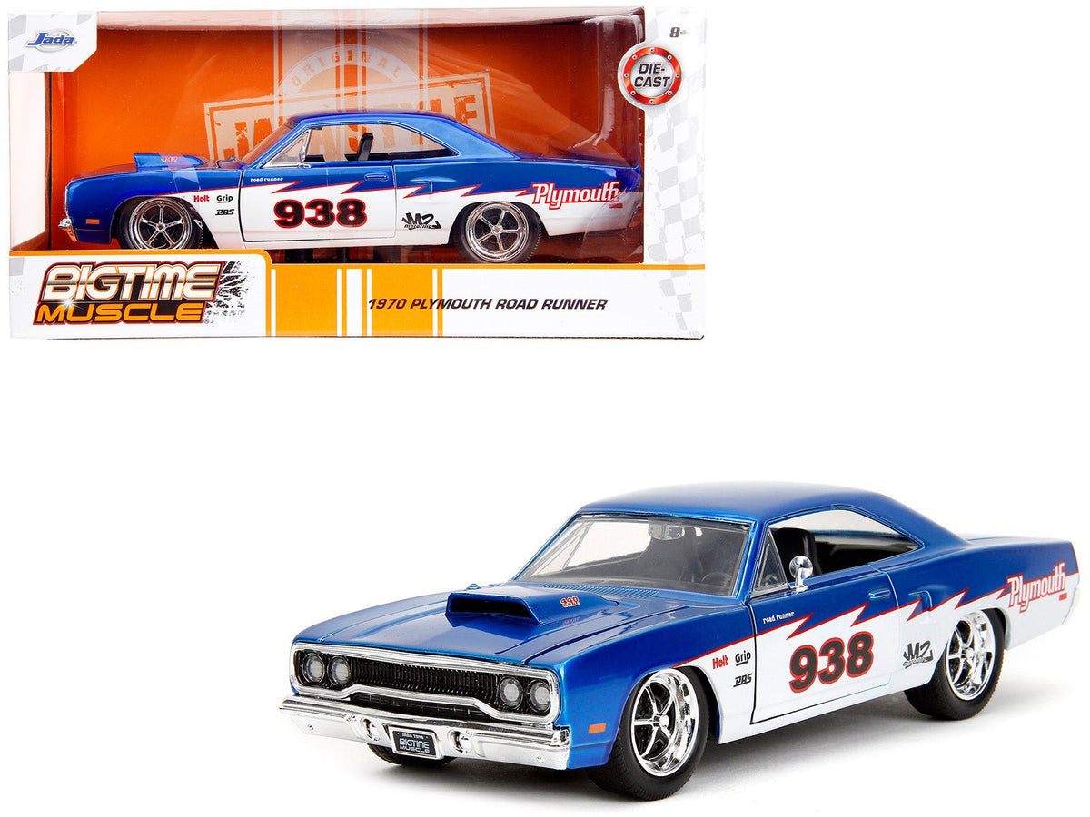 Rapid Vehicles 1970 Plymouth Road Runner #938 Candy Blue and White "Bigtime Muscle" Series 1/24...