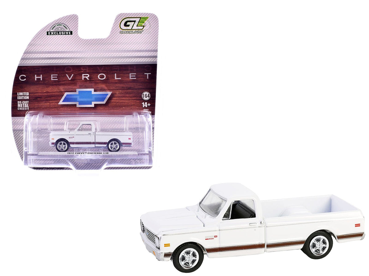 Rapid Vehicles 1972 Chevrolet Cheyenne C10 Short Bed Pickup Truck White "Hobby Exclusive" Series...