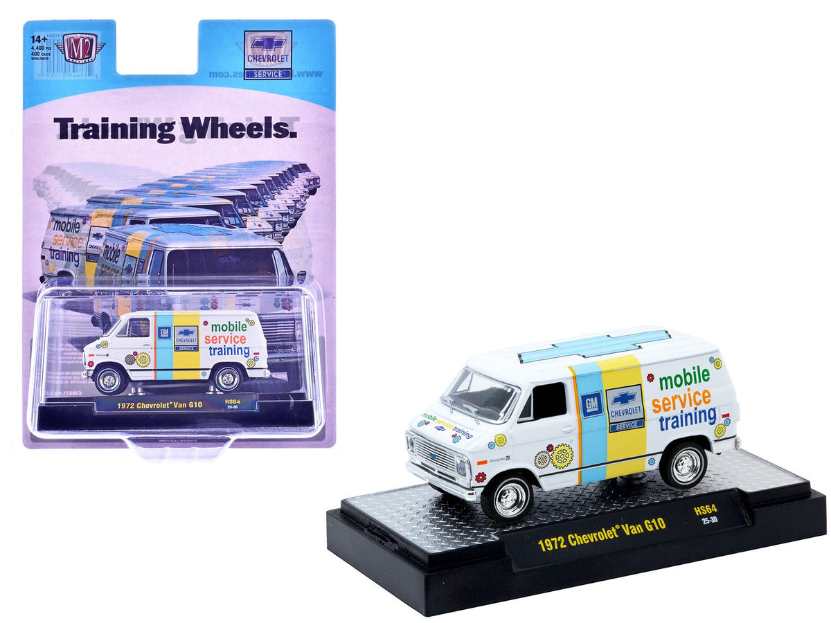 Rapid Vehicles 1972 Chevrolet G10 Van "Chevrolet Mobile Service Training" White with Graphics...