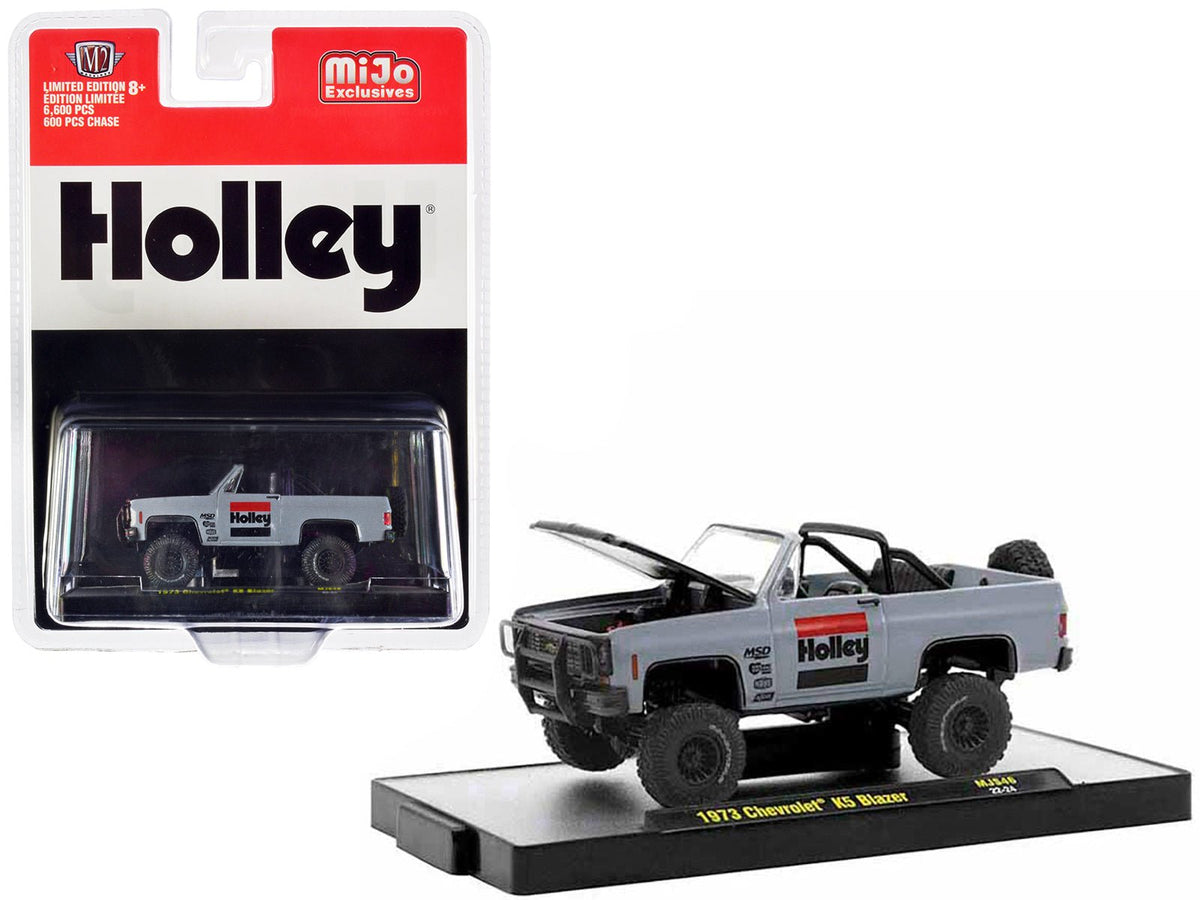 Rapid Vehicles 1973 Chevrolet K5 Blazer Open Top "Holley" Gray with Black Hood Limited Edition to...