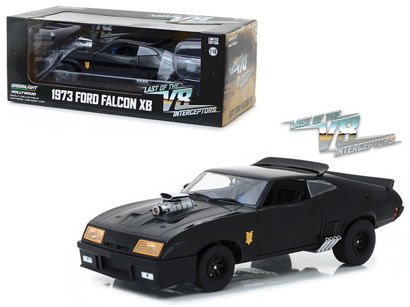 Rapid Vehicles 1973 Ford Falcon XB Black "Last of the V8 Interceptors" (1979) Movie 1/18 Diecast...