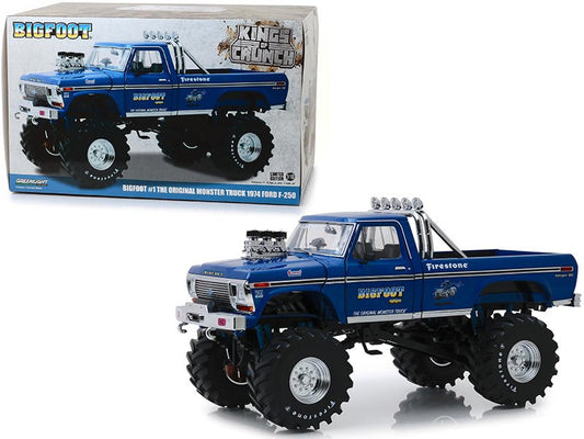 Rapid Vehicles 1974 Ford F-250 Bigfoot #1 The Original Monster Truck Blue with 48-Inch Tires...