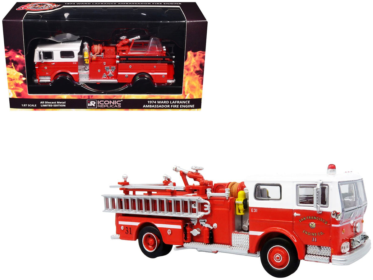 Rapid Vehicles 1974 Ward LaFrance Fire Engine "San Francisco Fire Department – Engine 31" Red...