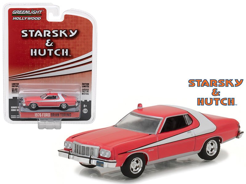 Rapid Vehicles 1976 Ford Gran Torino Red with White Stripe "Starsky and Hutch" (1975-1979) TV...