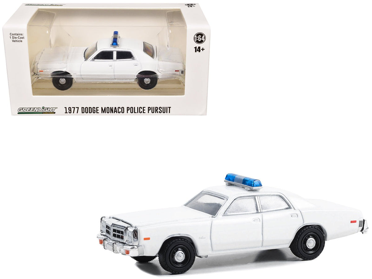 Rapid Vehicles 1977-78 Dodge Monaco Police Pursuit White with Light Bar "Hot Pursuit - Hobby...