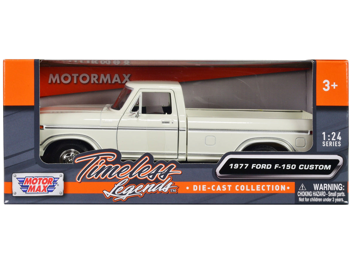 Rapid Vehicles 1977 Ford F-150 Custom Pickup Truck White "Timeless Legends" Series 1/24 Diecast...