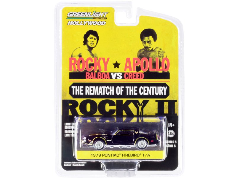 Rapid Vehicles 1979 Pontiac Firebird Trans Am T/A Black with Hood Bird "Rocky II" (1979) Movie...