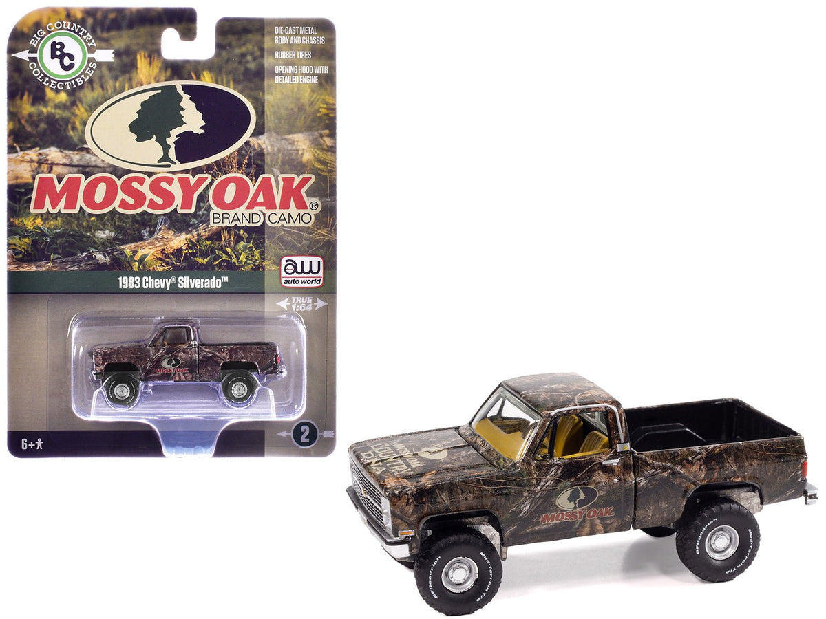 Rapid Vehicles 1983 Chevrolet Silverado Pickup Truck "Mossy Oak" Camouflage Livery "Big Country...