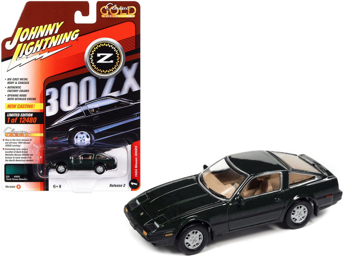 Rapid Vehicles 1984 Nissan 300ZX Dark Green with Black Stripes "Classic Gold Collection" Series...