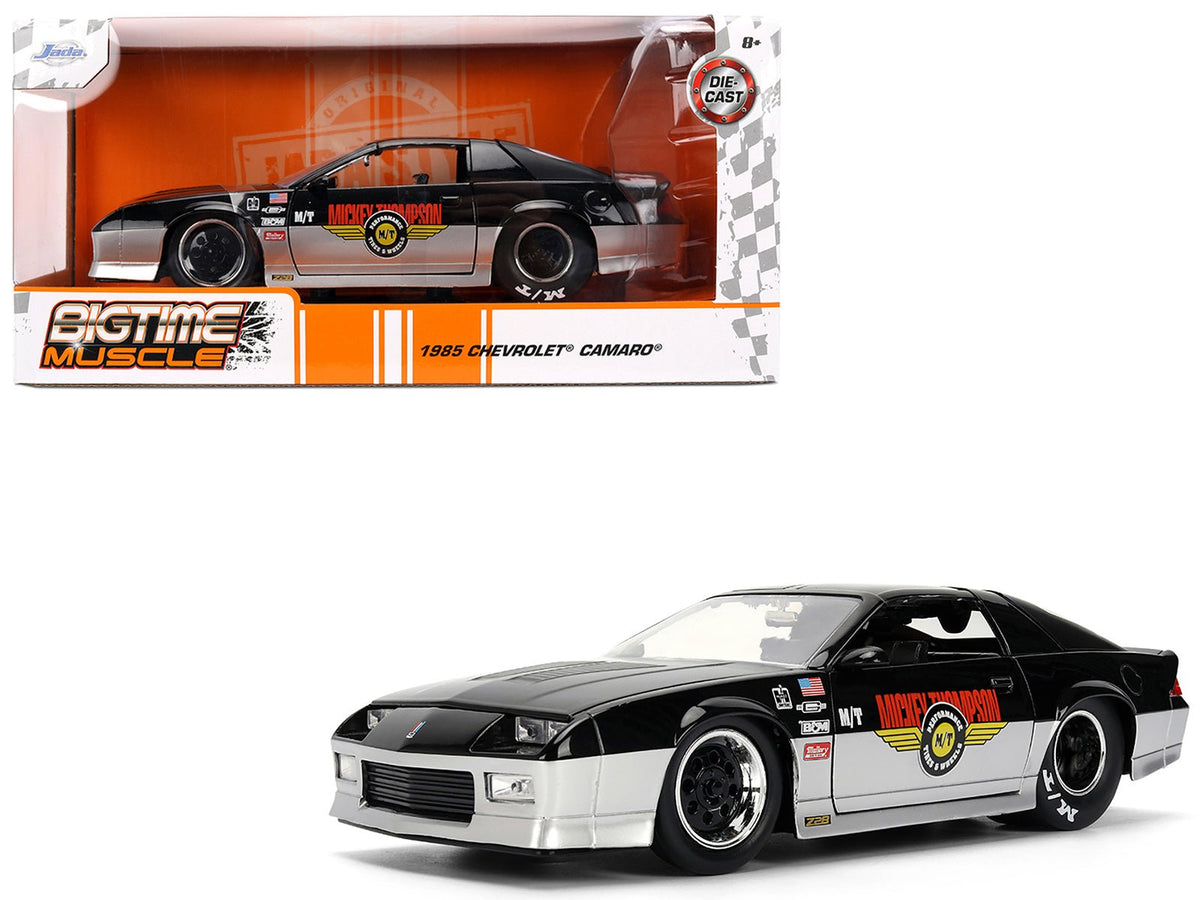 Rapid Vehicles 1985 Chevrolet Camaro Z28 "Mickey Thompson" Black and Silver Metallic "Bigtime...