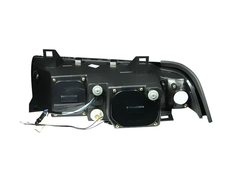 Anzo 1992-1998 BMW 3 Series E36 Projector Headlights w/ Halo Black (CCFL) G