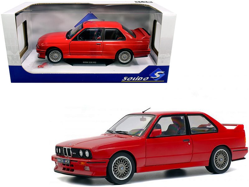 1986 BMW E30 M3 Red 1/18 Diecast Model Car by Solido  free shipping USA
