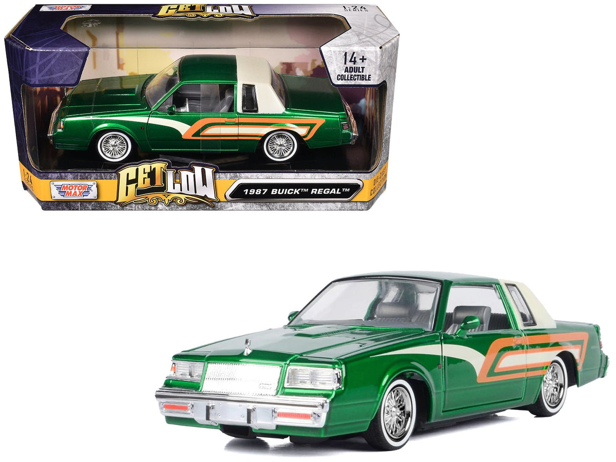Rapid Vehicles 1987 Buick Regal 3.8 SFI Turbo Green Metallic and Cream with Graphics "Get Low"...