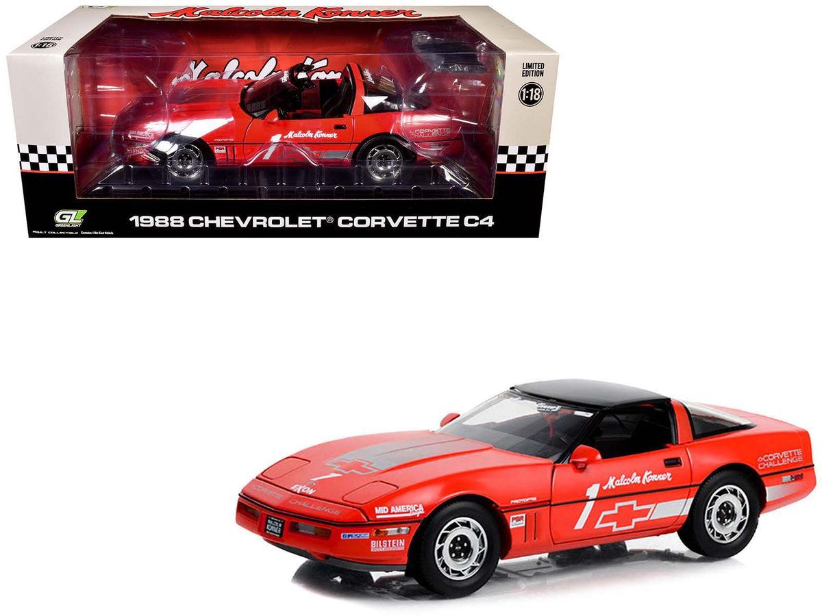 Rapid Vehicles 1988 Chevrolet Corvette C4 #1 Malcolm Konner "Corvette Challenge Race Car" Red...
