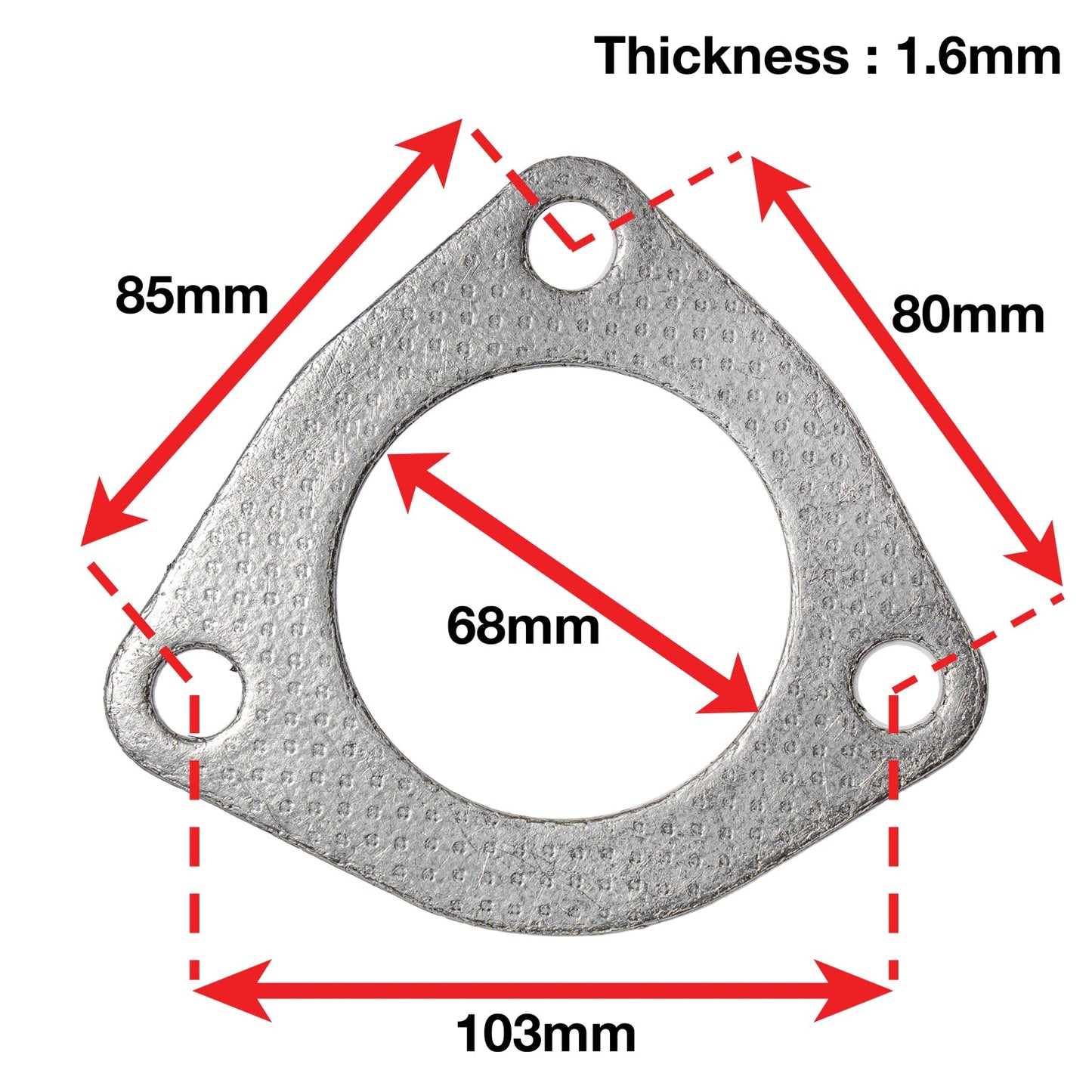 APEXi A'PEXi Exhaust Gasket (Three Bolt) - Replacement