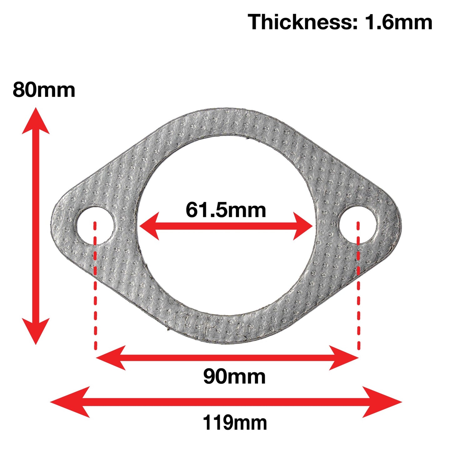 APEXi A'PEXi - Exhaust Gasket (Two Bolt) - Replacement