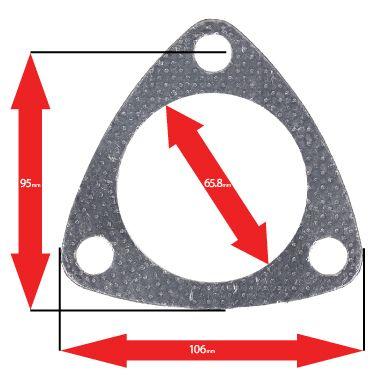 Apexi A'PEXi Exhaust Gasket (Three Bolt) - Replacement *Discontinued