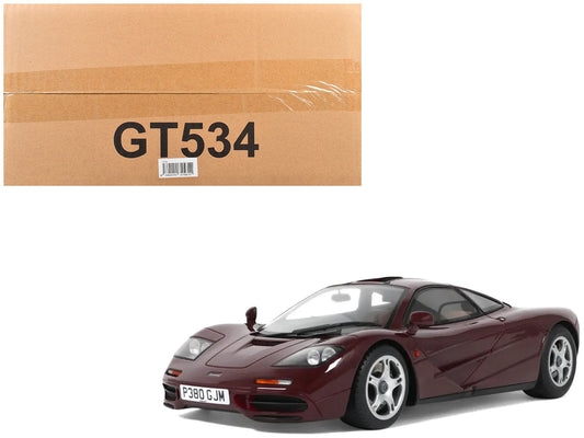 Rapid Vehicles 1992 McLaren F1 Dark Red 1/18 Model Car by GT Spirit  free shipping USA