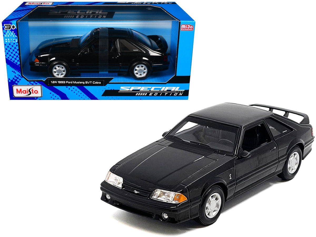 Rapid Vehicles 1993 Ford Mustang SVT Cobra Black "Special Edition" Series 1/24 Diecast Model Car...