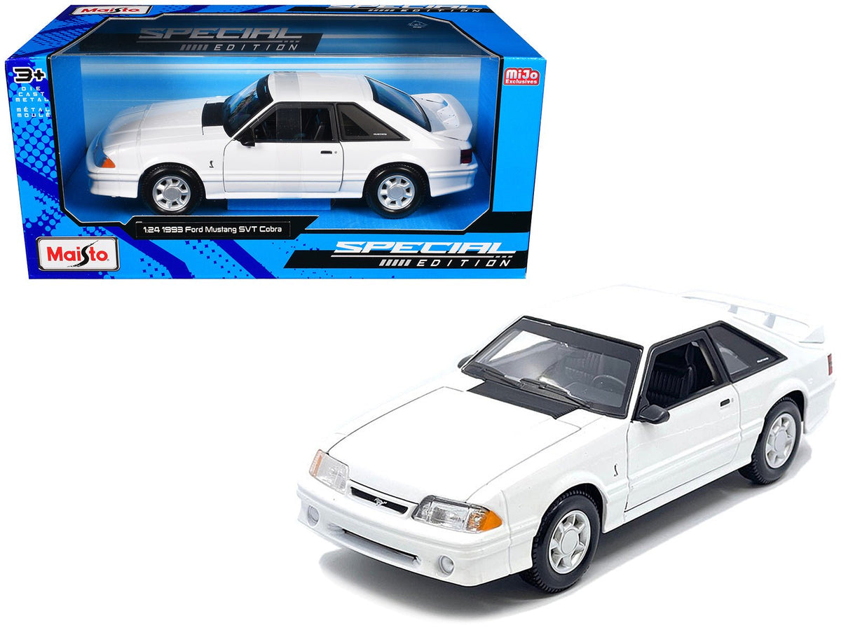 Rapid Vehicles 1993 Ford Mustang SVT Cobra White "Special Edition" Series 1/24 Diecast Model Car...