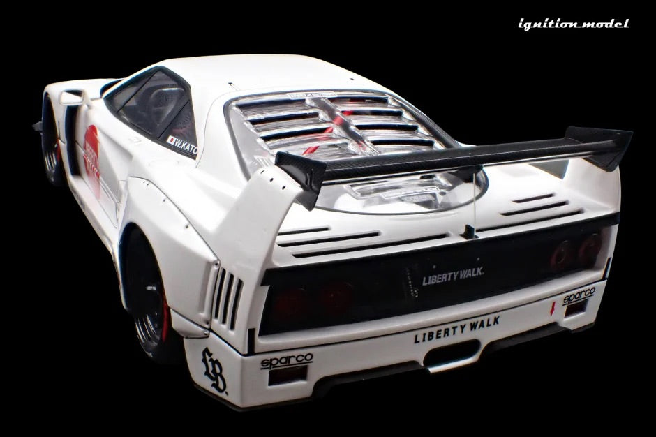 Ignition-Model 2023 Ferrari F40 LBWK LB-Works 40 Japan White 1:18