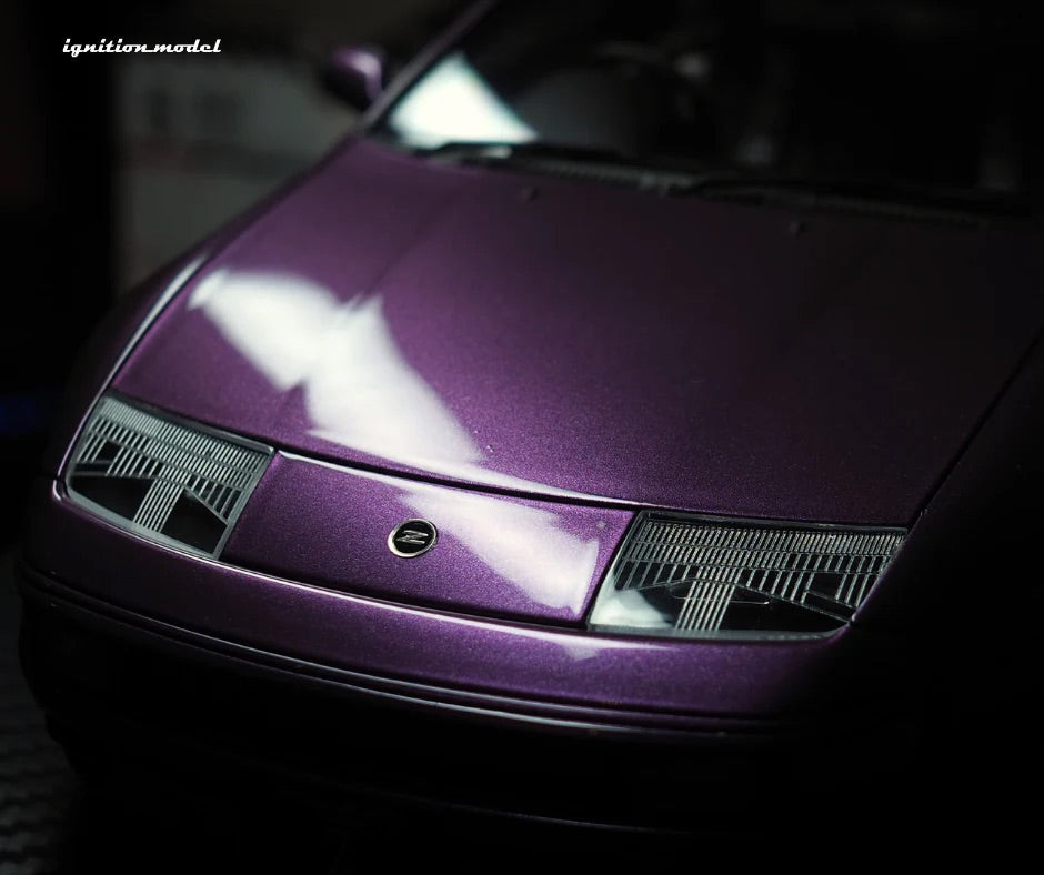 STM Diecast Ignition-Model Nissan Fairlady 300 ZX Z32 2by2 RHD Purple Metallic 1:18 - View 3