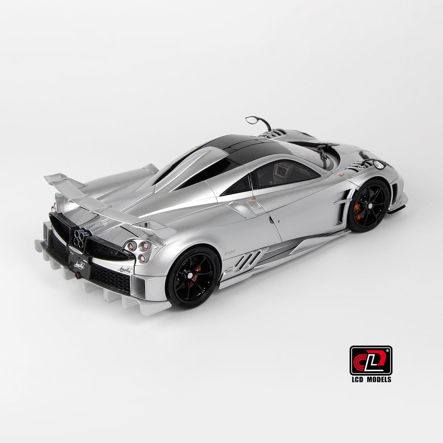 LCD 2020 Pagani Imola Silver w/ Black Wheels 1:18