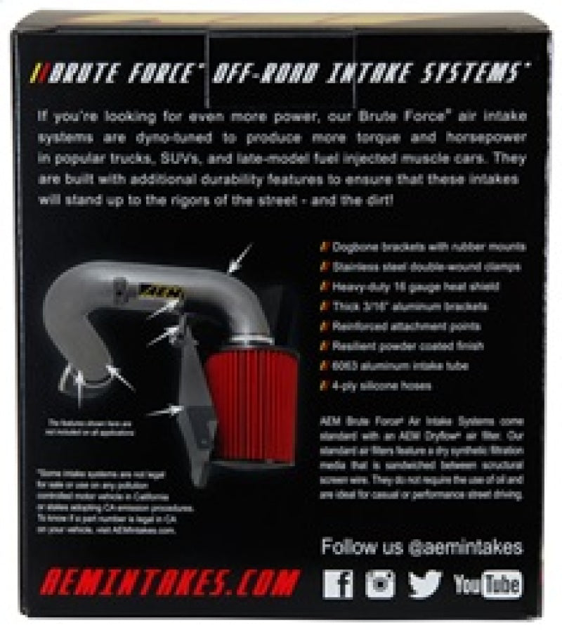 AEM Induction AEM Dryflow 3.25in. X 5in. Round Tapered Air Filter 21-2110BF