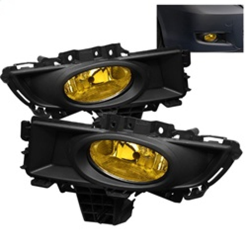 FR SPORT Spyder Mazda 3 07-08 4Dr OEM Fog Lights (Wont Fit Sports/Gt Or Htchbck)w/swch Yellow...