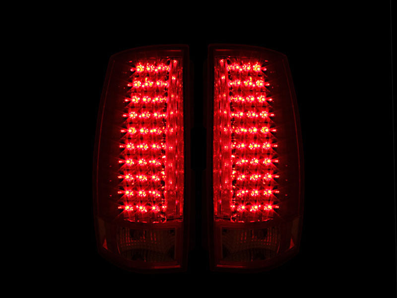Anzo 2007-2014 Chevrolet Suburban LED Taillights Red/Clear G4