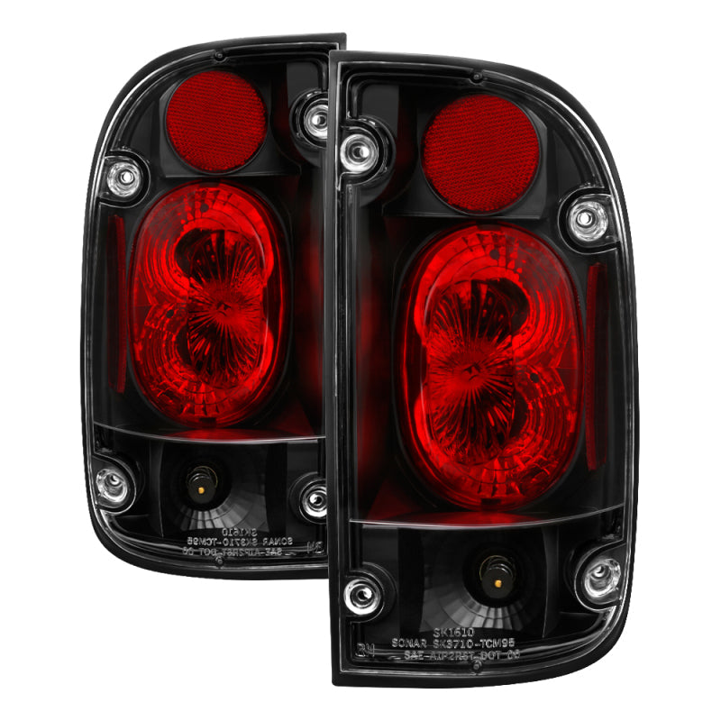 Spyder Toyota Tacoma 95-00 Euro Style Tail Lights Black ALT-YD-TT95-BK 5007988