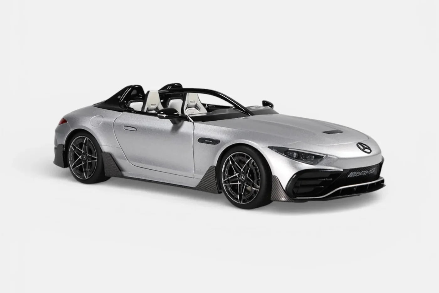 NZG 2025 Mercedes Benz AMG Purespeed SL63 Hightech Silver 1:18