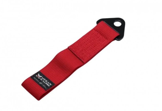 Megan Racing Tow Strap 50mm for Universal Vehicles - 2" Nylon Webbing, 0.6" Bolt Hole, 3,500 Lbs Capacity