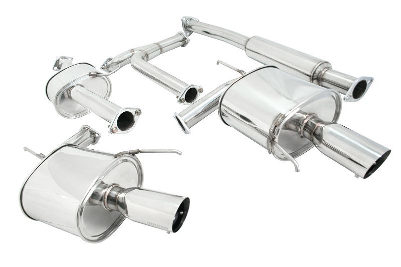Megan Racing Cat-Back Exhaust System for 2004-2008 Acura TL OE-RS Middle and Rear Section 2.5" Tubing 4" Tip