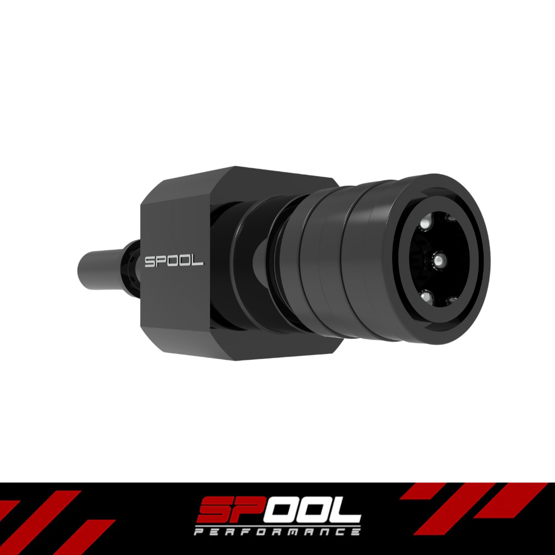SPOOL 5/16 quick connect Male to Female Adapter with 1/8NPT port for fuel pressure sensor