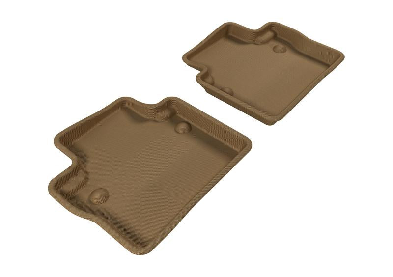 3D MAXpider 2007-2016 Volvo S80 Kagu 2nd Row Floormats - Tan L1VV00221502