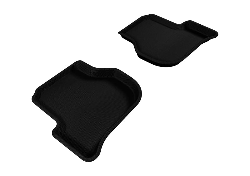 3D MAXpider 2005-2010 Volkswagen Jetta/Golf Kagu 2nd Row Floormats - Black L1VW00821509