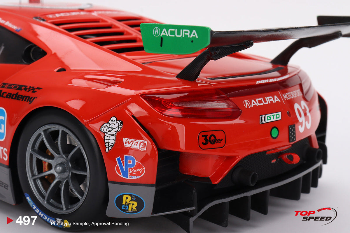 STM Diecast Topspeed 1:18 Acura NSX GT3 EVO22 #93 Harrison Contracting Company Racers Edge...