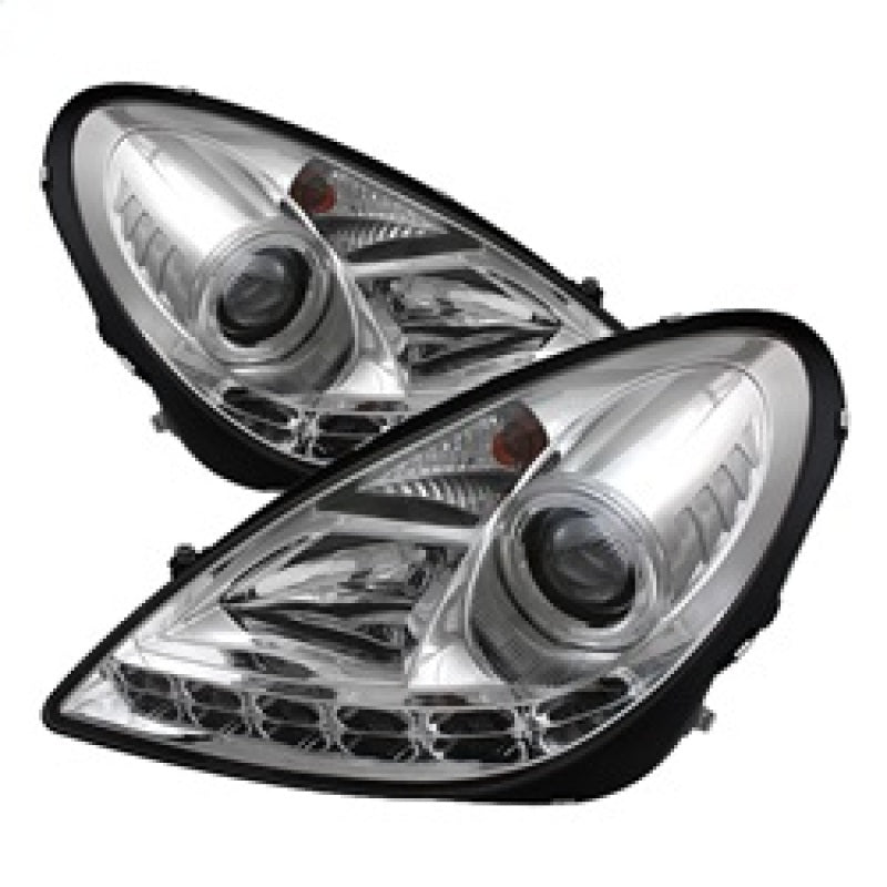 Spyder Mercedes Benz SLK 05-10 Projector Headlights Halogen Model- DRL Chrm PRO-YD-MBSLK05-DRL-C 5032539