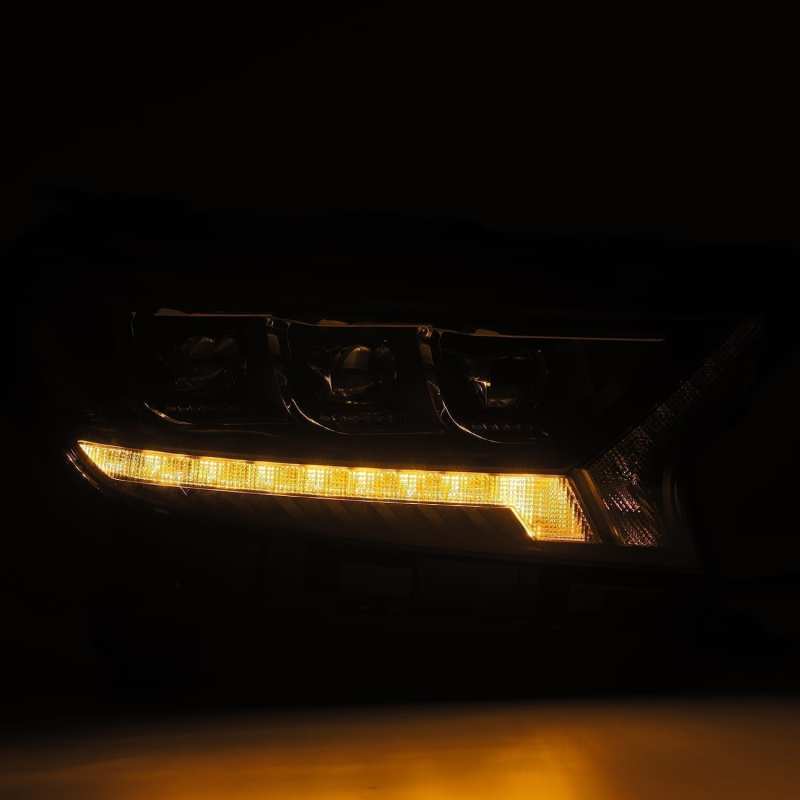 AlphaRex 19-21 Ford Ranger NOVA LED Proj Headlights Plank Style Black w/Activ Light/Seq Signal/DRL 880124 *Discontinued