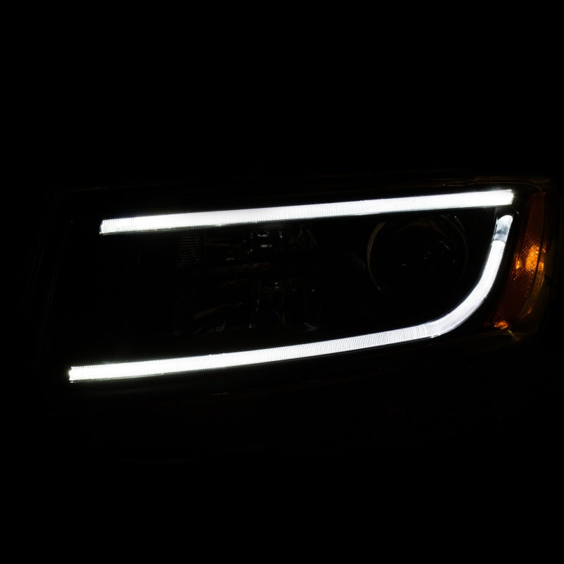 Anzo 2014-2015 Jeep Grand Cherokee Projector Headlights w/ Plank Style Desi