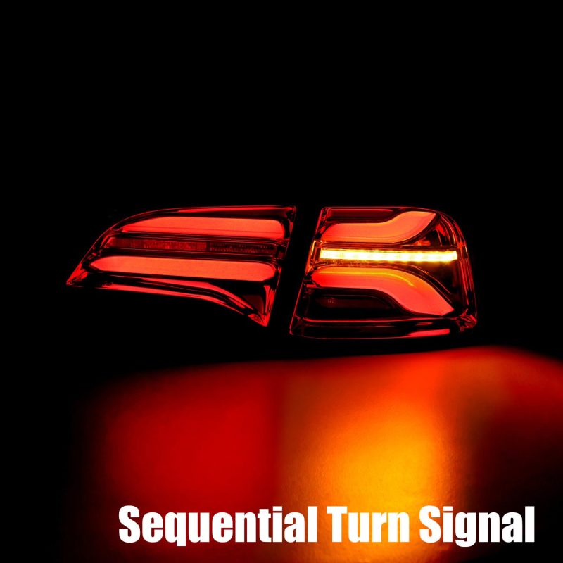 AlphaRex 20-22 Tesla Model Y PRO-Series LED Tail Lights Jet Black w/Seq Sig 601030 *Discontinued