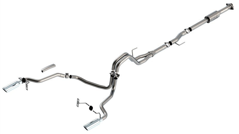 FR SPORT Borla F-150 2021 2.7L/3.5L 2/4wd 4dr CC SB EC STB Lari/King R/Plinum/LTD 3/2.25 Cat-Back...