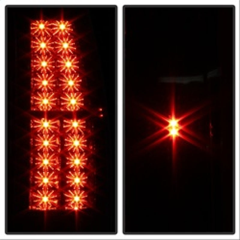 FR SPORT Spyder Chevy Suburban/GMC Yukon/Yukon Denali 07-14 LED Tail Lights Blk Smke...
