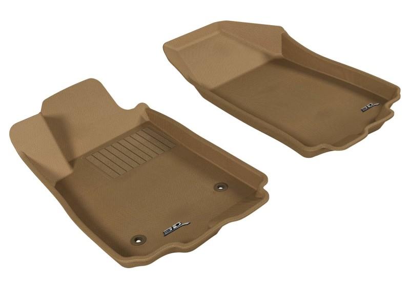 3D MAXpider 2012-2020 Chevrolet Sonic Kagu 1st Row Floormat - Tan L1CH02911502