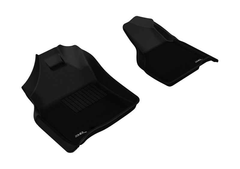 3D MAXpider 2009-2012 Dodge Ram 1500 Regular Cab Kagu 1st Row Floormat - Black L1DG01811509