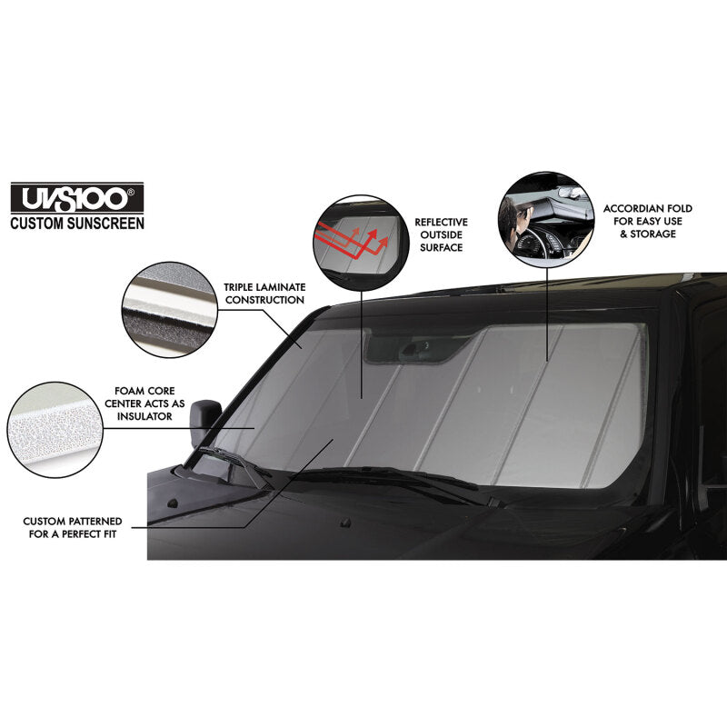 AAUSA Covercraft UVS100 Custom Sunscreen - Silver 2025-26 Ram 1500