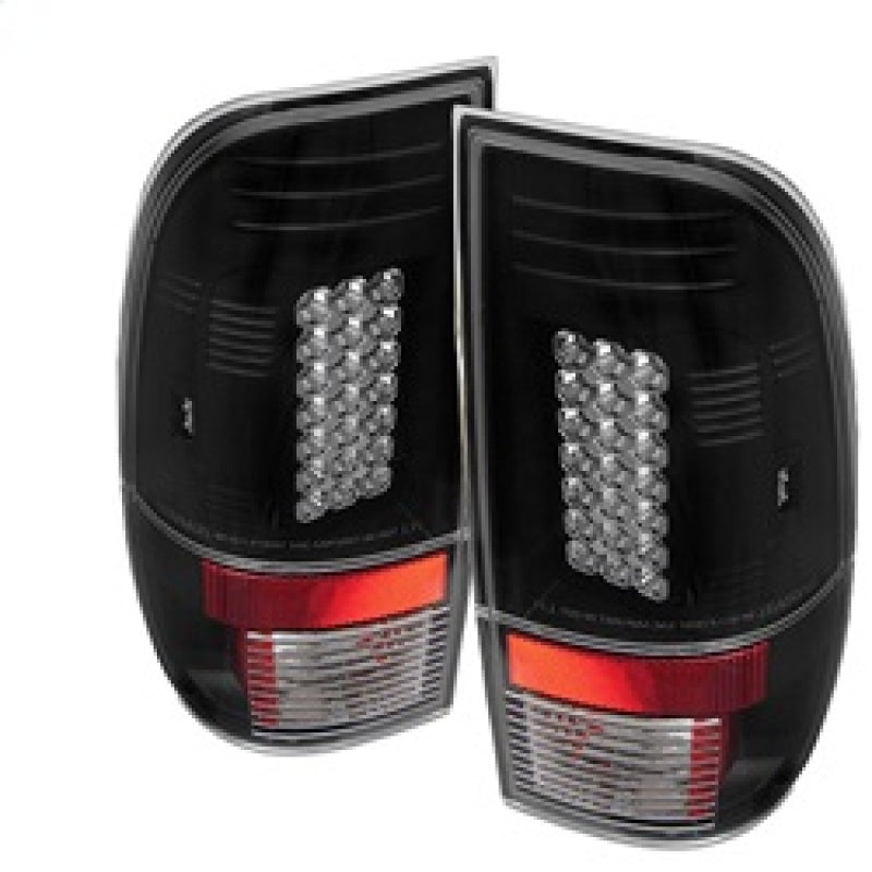 FR SPORT Spyder Ford F150 side 97-03/F250/350/450 Super Duty 99-07 LED Tail Lights Blk...