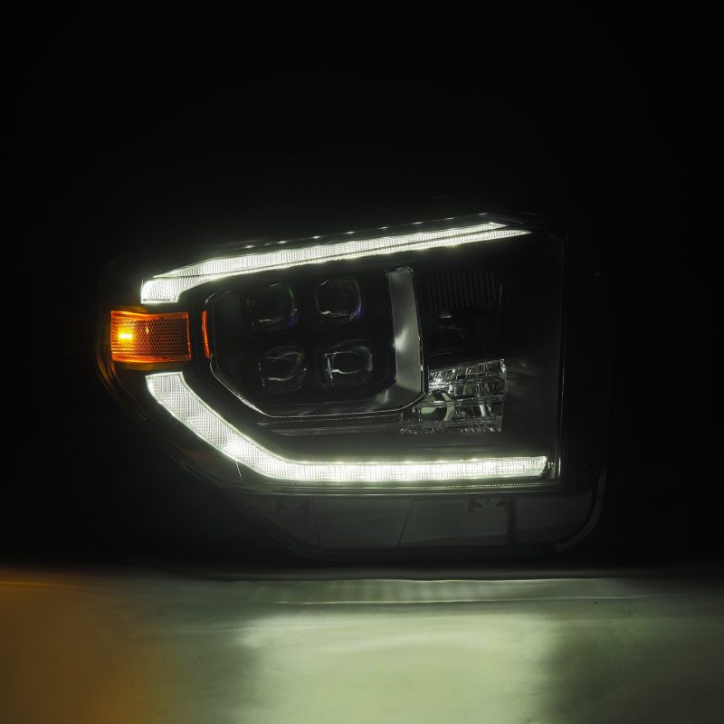 AlphaRex 14-21 Toyota Tundra NOVA-Series LED Proj Headlights Alpha-Blk w/Actv Light & Seq. Sig + DRL 880832 *Discontinued