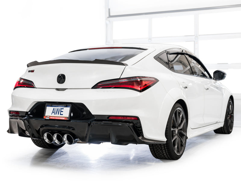 AWE Tuning 2024 Acura Integra Type S DE5 FWD Touring Edition Exhaust w/ Triple Chrome Silver Tips 3015-52335